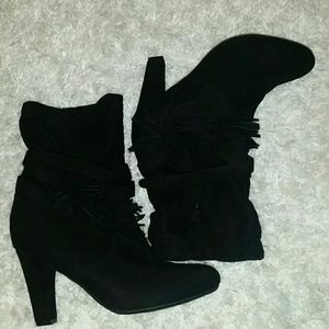 Black Express Boot heels